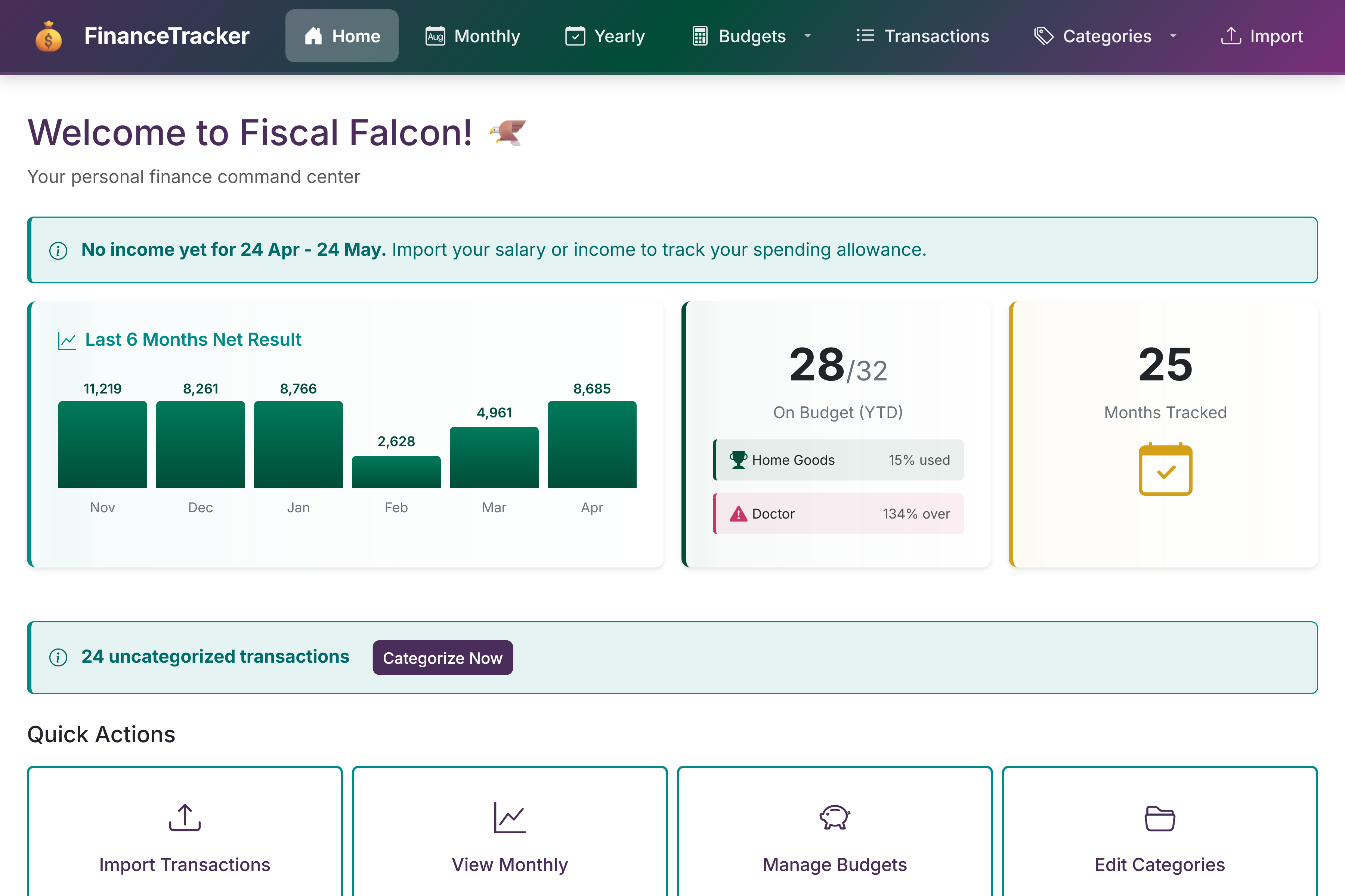 Fiscal Falcon screenshot
